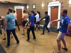 Practice for Charger Stomp - UAH Homecoming Week (Alabama Huntsville 20171108)