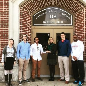 TausGiving Check Presentation to Cornerstone Schools (Samford 20160228)