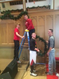 Decorating Church for Christmas (Simpson 20151124)