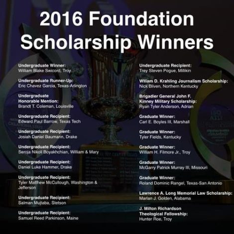 Brother Wins ATΩ Scholarship! (Stetson 20161004)