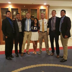 Eta Psi Brothers Attend Sorority Philanthropy Event (West Florida 20161030)