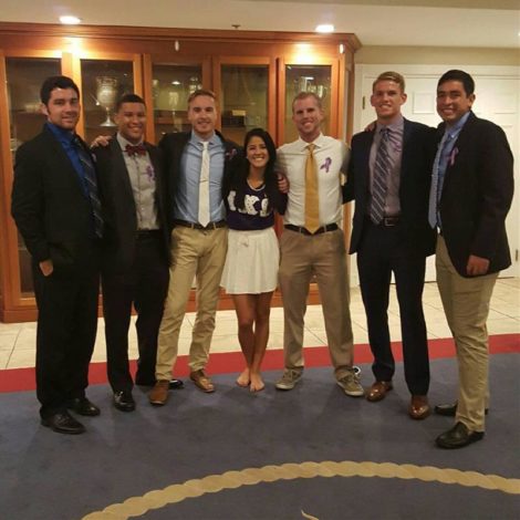 Eta Psi Brothers Attend Sorority Philanthropy Event (West Florida 20161030)