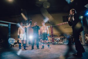 Gamma Rho's Brother Storey and Brother Setteducate Participate in Mizzou Fight Night