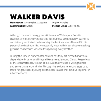 Walker Davis - Brother of the Week