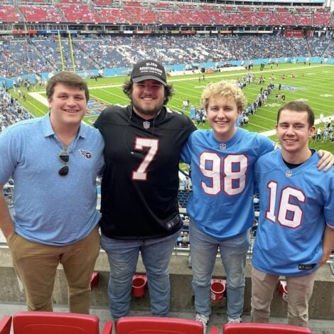 Brothers Travel to Attend NFL Game