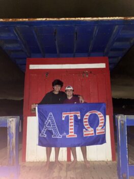 Brothers vacationing