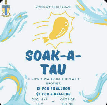 Soak-a-Tau Philanthropy Event