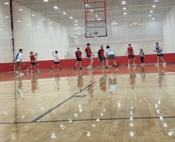 ATO Zeta Omega Chapter Plays SAE in Intramural Basketball