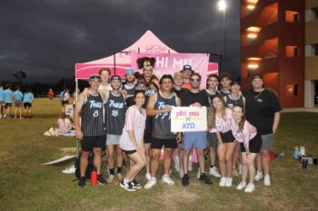 Brothers Playing in Phi Mu Philanthropy Event