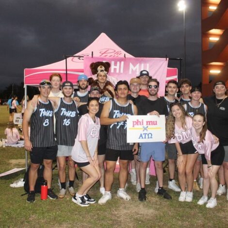 Brothers Playing in Phi Mu Philanthropy Event