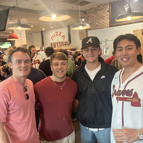 Brothers having a good time with our advisor
