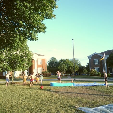 Slip-n-Slide Kickball with DZ