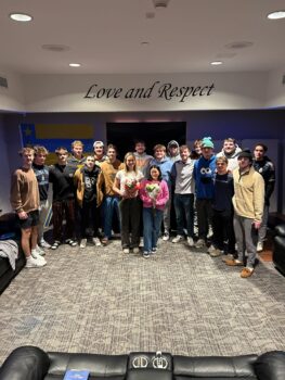 ATO celebrates their newly Elected White Rose and Sweetheart