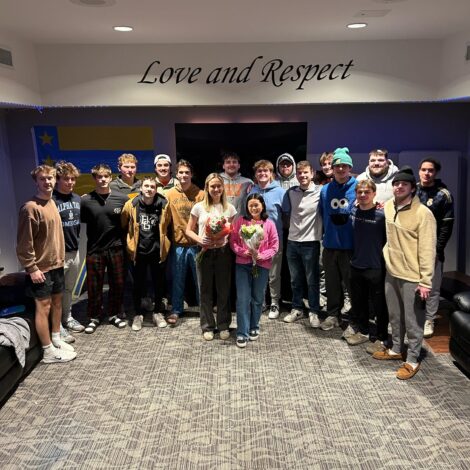 ATO celebrates their newly Elected White Rose and Sweetheart