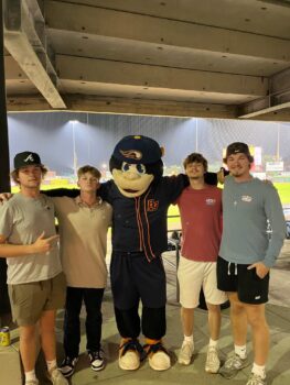 BROTHERS GO TO LOCAL BASEBALL GAME