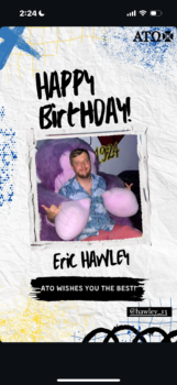 Happy Birthday Eric Hawley! (2/24)