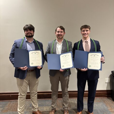 Brothers inducted into Alpha Eta Honor Society