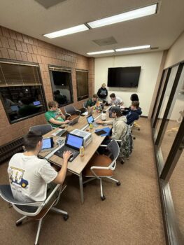 Brothers hit a study room