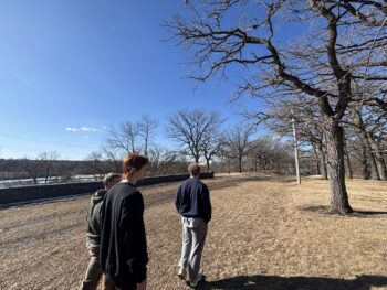 Brothers on a hike