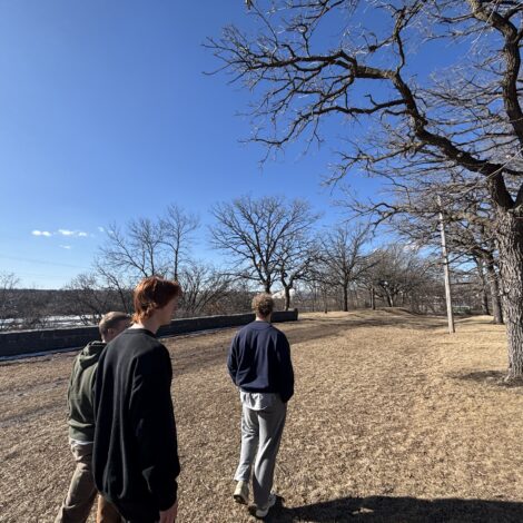 Brothers on a hike