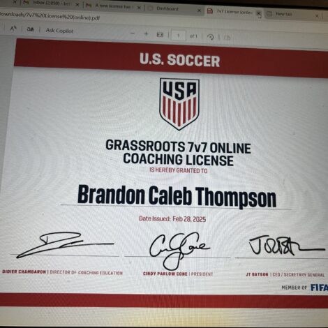 Grassroots 7v7 Coaching Certification