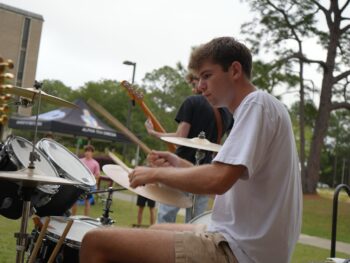 Brother Boyer on the Drums