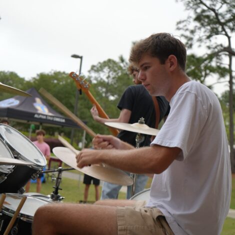 Brother Boyer on the Drums