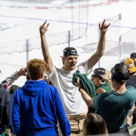 Brothers at Fargo Force game