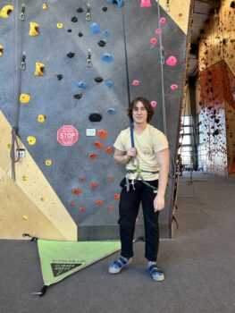Brother Luke goes rock climbing!