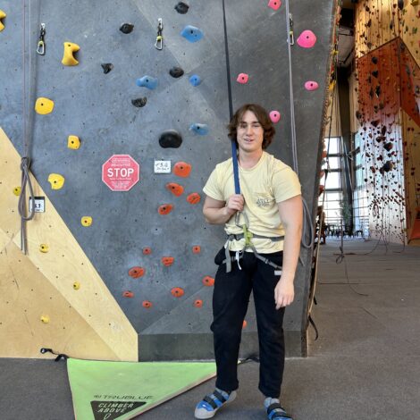 Brother Luke goes rock climbing!