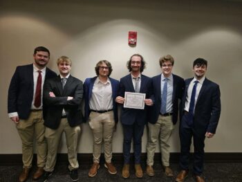 Full group of brother at Greek academic banquet!
