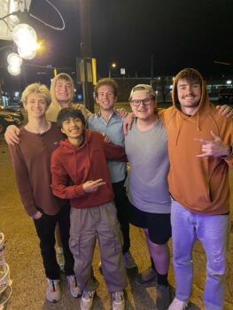 Brothers Support Local Hot Dog Stand