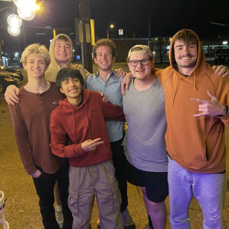 Brothers Support Local Hot Dog Stand