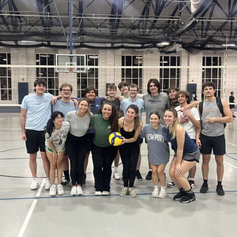 Brothers Play Volleyball with Alpha Xi Delta