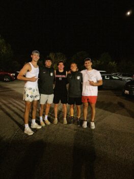 Brothers come out to support Brothers on Mens Soccer Team