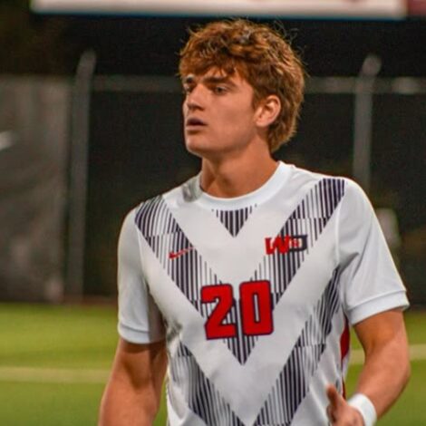 Brother Hudson Moyer during Mens Soccer Game