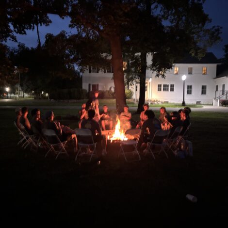Beta Kappa Brothers Host a Bonfire for Potential New Members