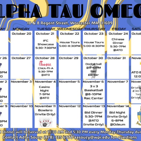 ATO Rush Calendar 2025