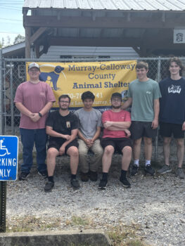 Brothers Volunteering at Murray-Calloway County Animal Shelter