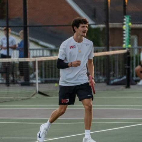 Brother Connor Simms Wins Match Against Division II West Liberty