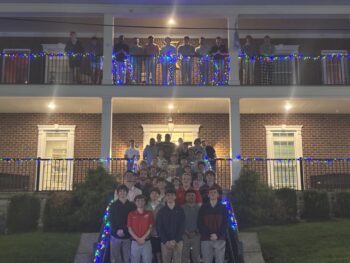 Brothers take Christmas picture