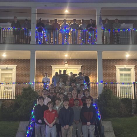 Brothers take Christmas picture