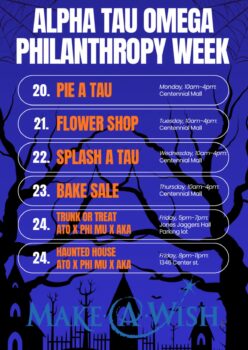 Zeta Omega Philanthropy Schedule Fall 2025