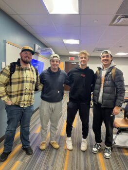 Brothers attend monthly Order of Omega meeting