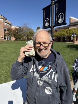 Chapter Advisor Roger Patterson Shows Up the Young Bucks