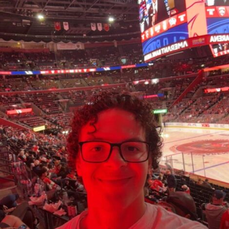 Brother Mager loves hockey