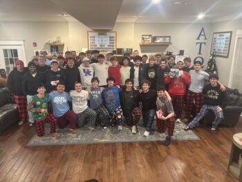 Brothers do secret santa
