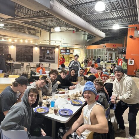 Brothers Celebrate Finals with Food