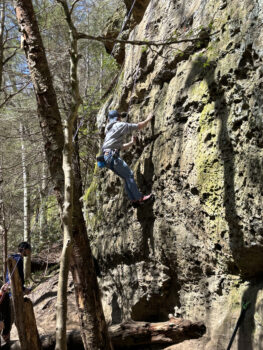 Brother Vredenburgh goes rock climbing