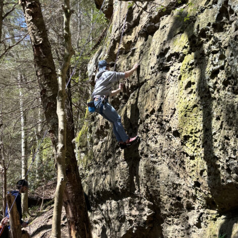 Brother Vredenburgh goes rock climbing